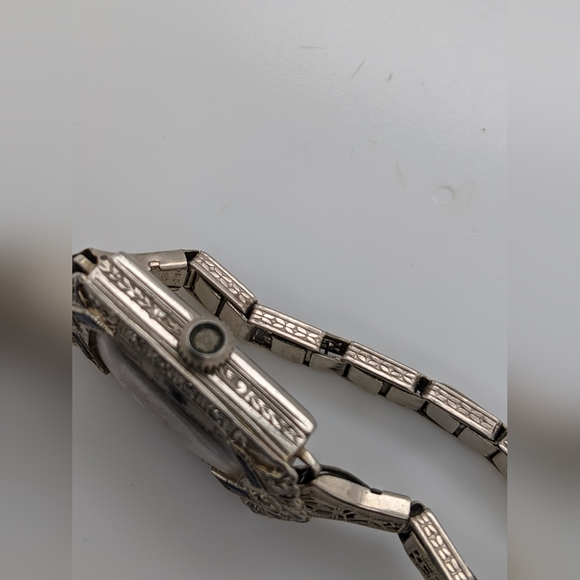 Estate 18K Gold Filled Deco Wrist Watch - Picture 5 of 7